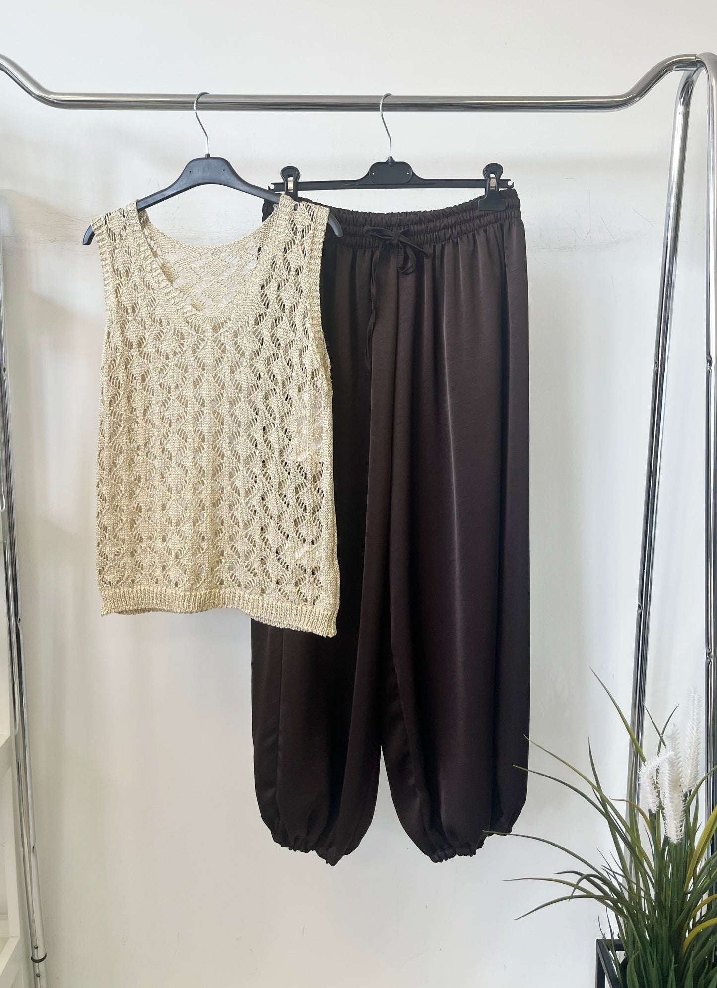 10893 LUREX mintás trikó