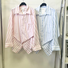 Kép betöltése a galériamegjelenítőbe: 4865 DOTTI csíkos vászon ing
