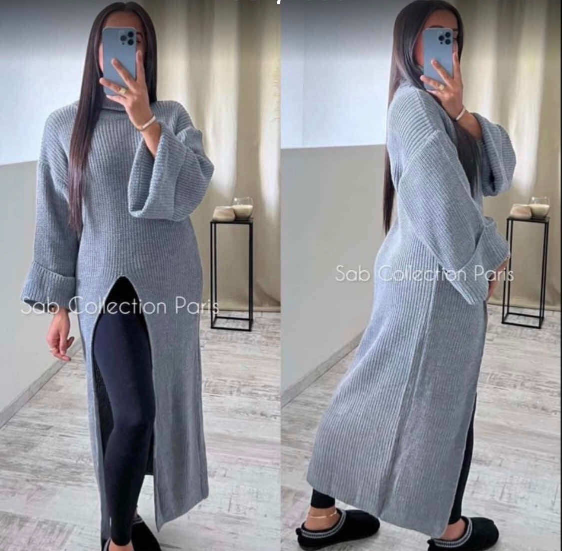 3282 SLICCELT maxi pulóver