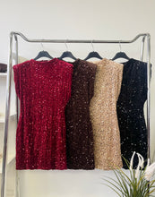 Kép betöltése a galériamegjelenítőbe: 6699 TERRY flitteres miniruha
