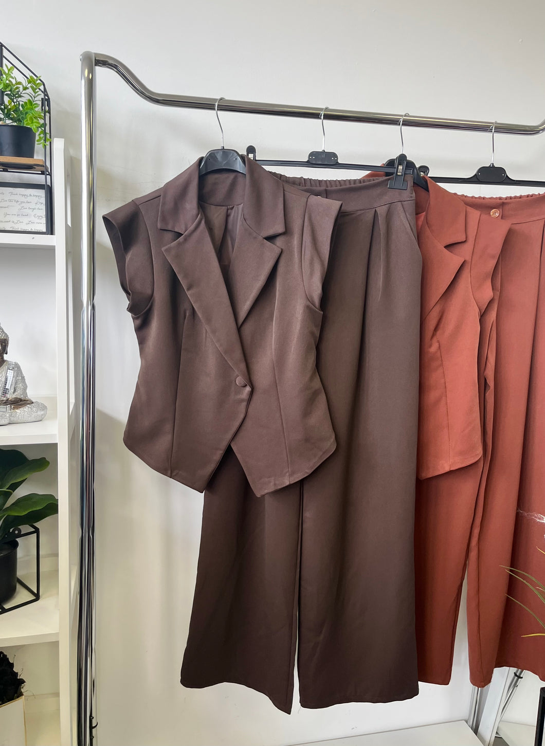 58368 GALINA mellény+nadrág szövet szett