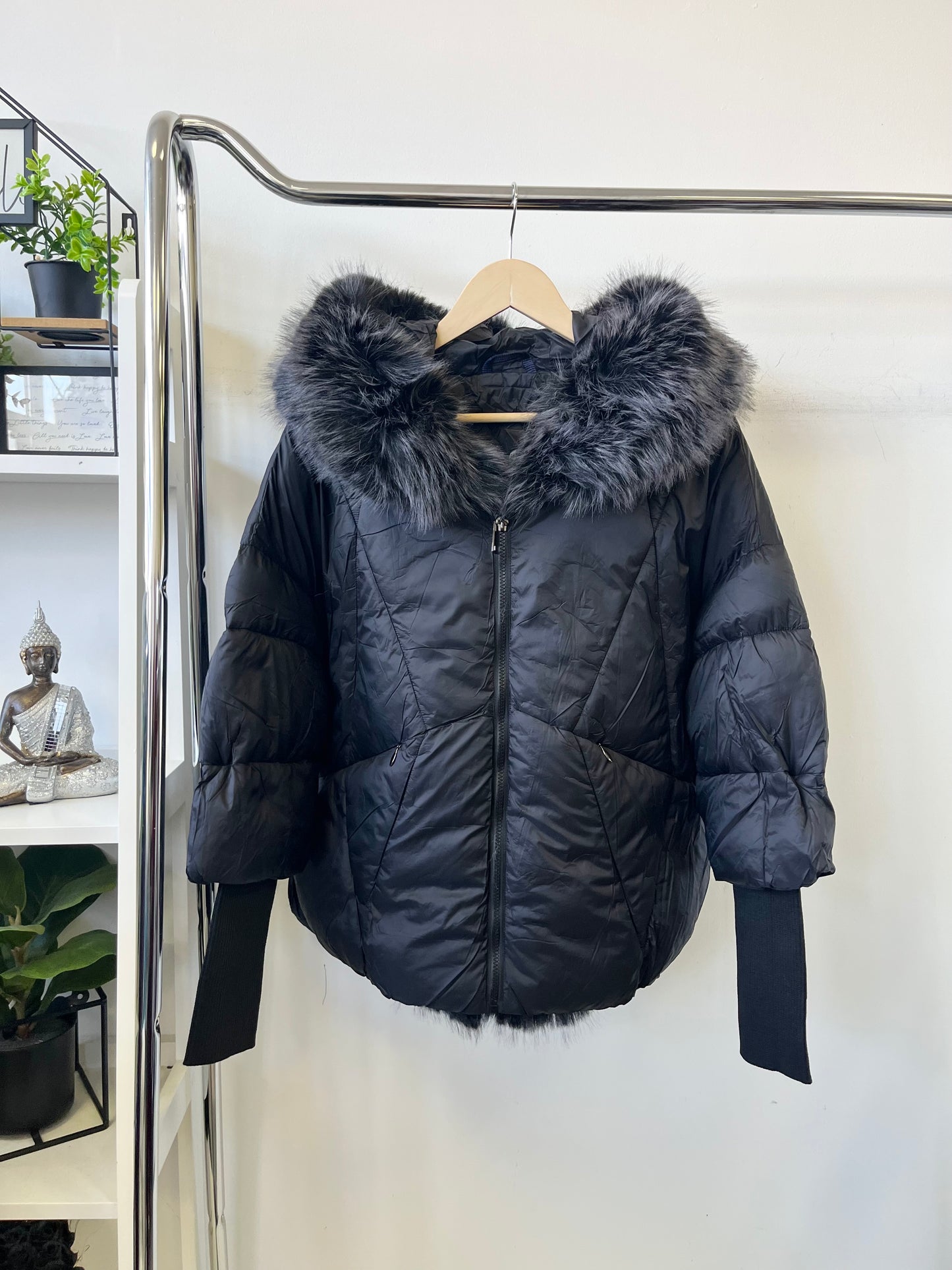 6038 DONNA oversize passzés ujjú kabát