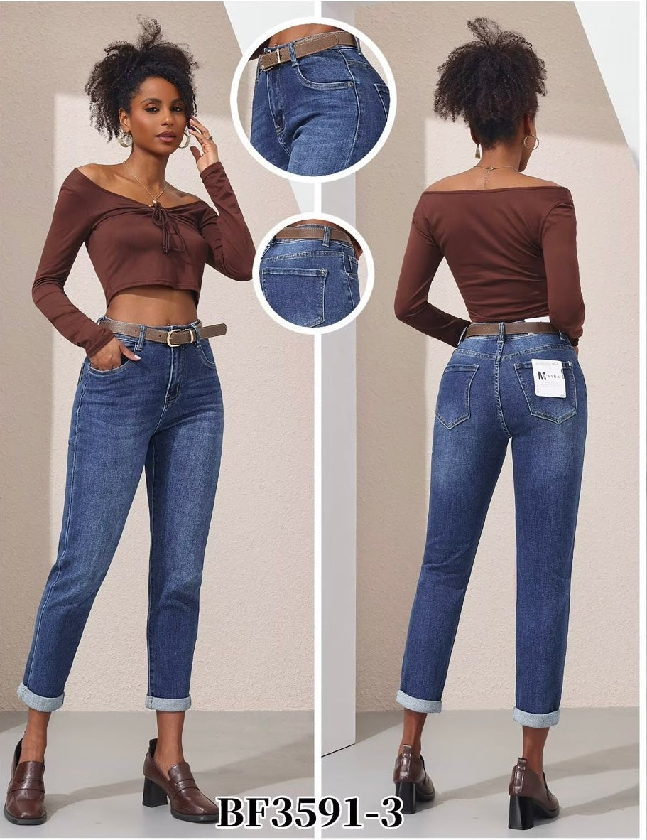 BF 3591-2 BONITA Mom Fit farmer nadrág