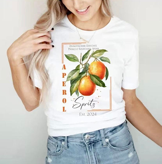 2415 APEROL ORANGE  pamut póló