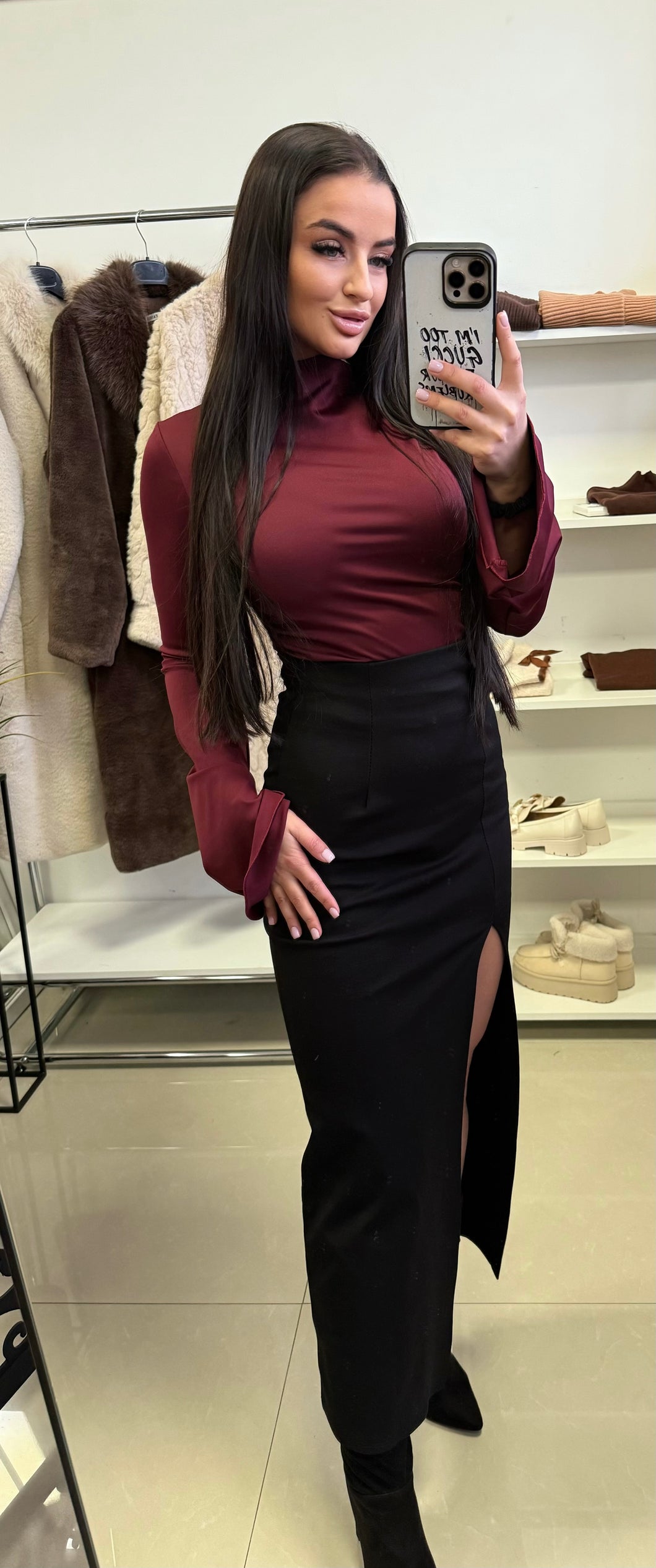 32804 IZABELL pamut sliccelt ceruzaszoknya