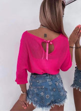 Kép betöltése a galériamegjelenítőbe: 1236 SZATĖN szalagos csillogós felső
