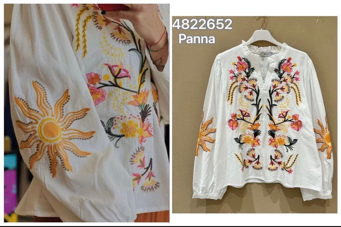 4822652 PANNA hímzett vászon ing