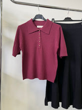 Kép betöltése a galériamegjelenítőbe: 63443 EMILY galléros rövid ujjú felső
