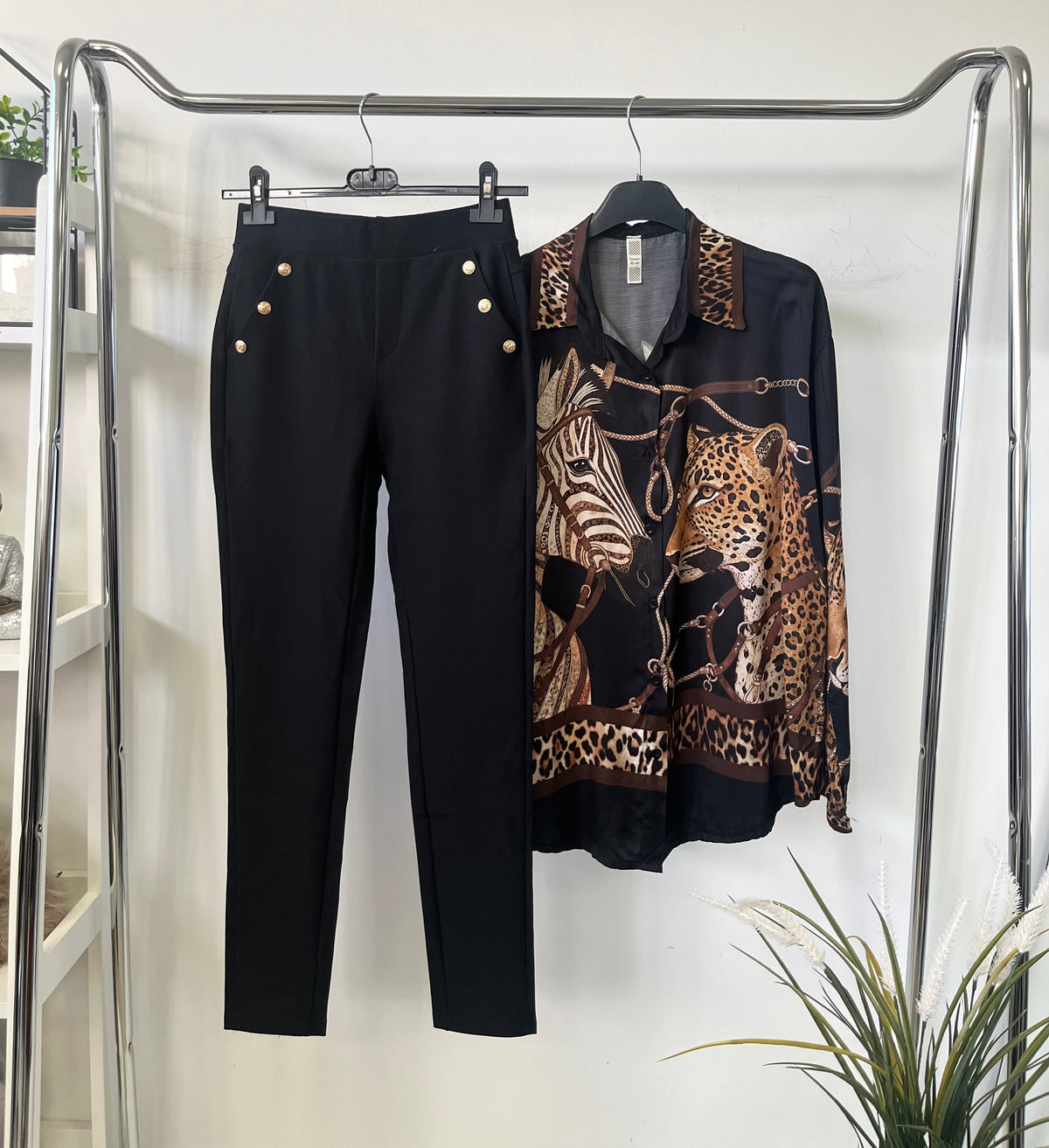 1518 NORY gombos pamut leggings