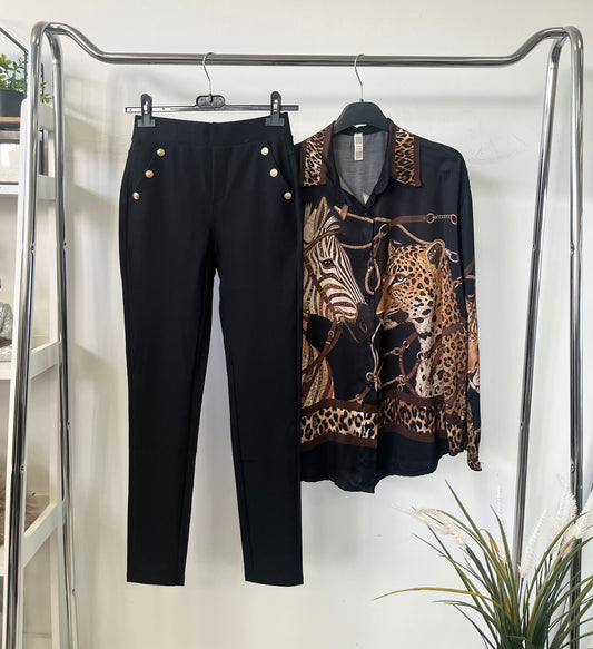 1518 NORY gombos pamut leggings