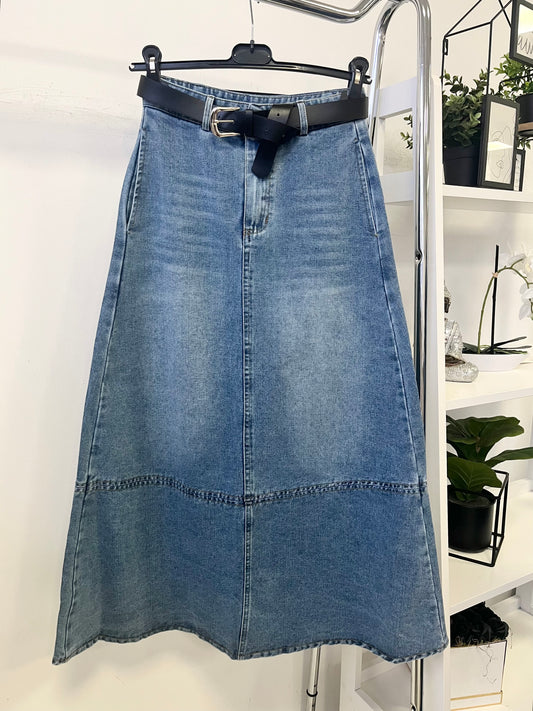 9711 FRANCY farmer maxiszoknya övvel