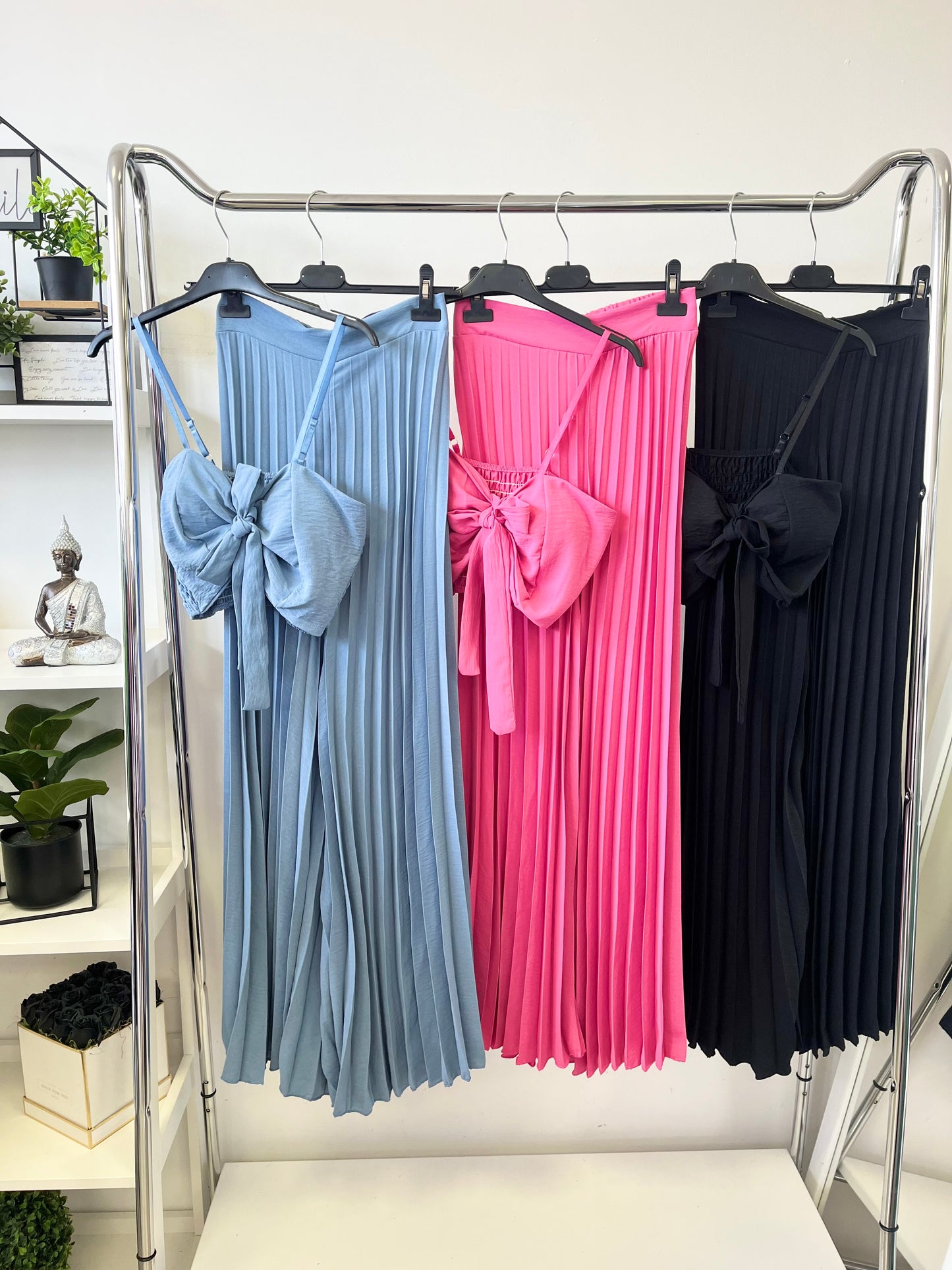 10159 ALIANA top + pliszírozott nadrág szett