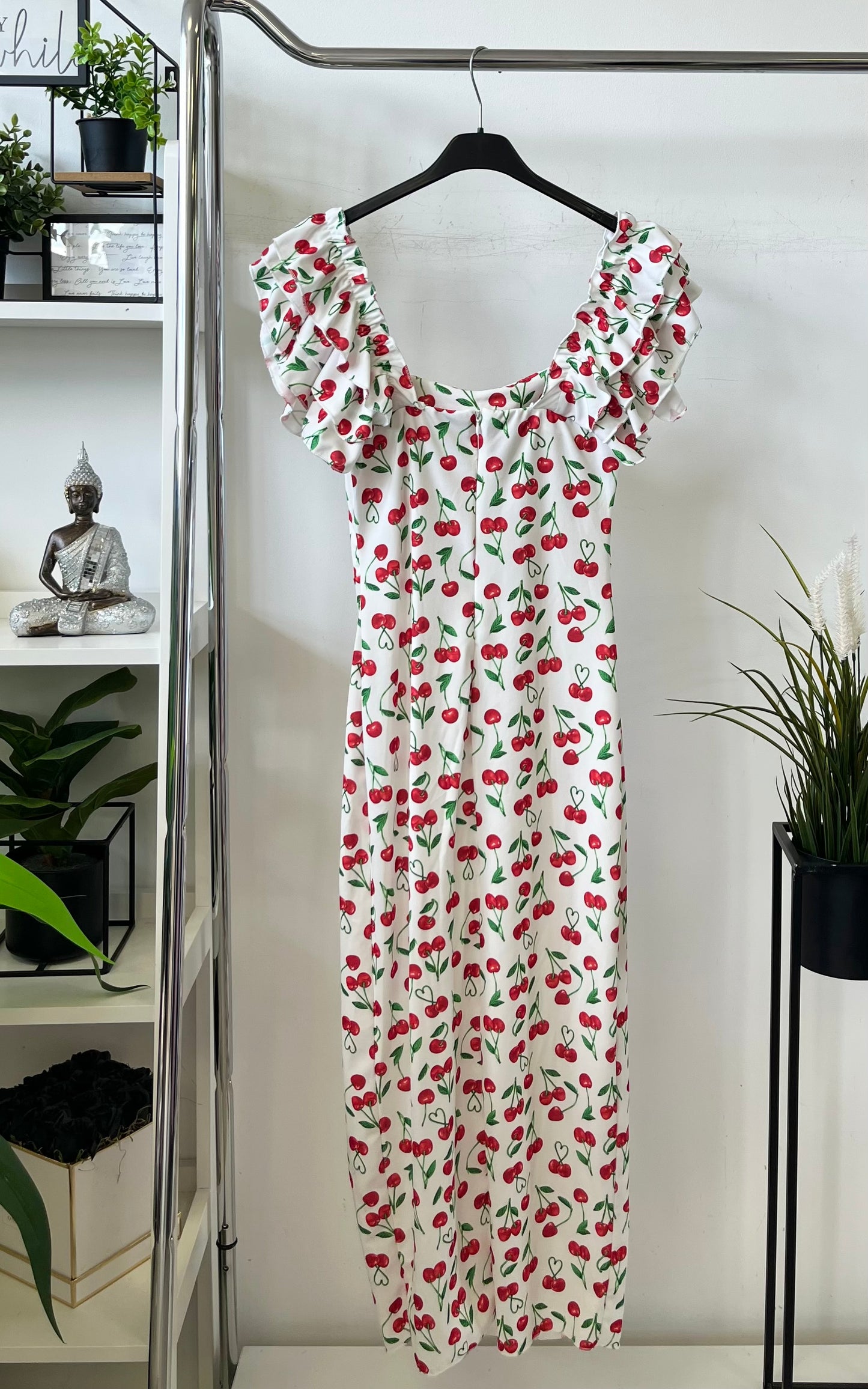 41070 PANNI dupla fodros vállú CHERRY  ruha