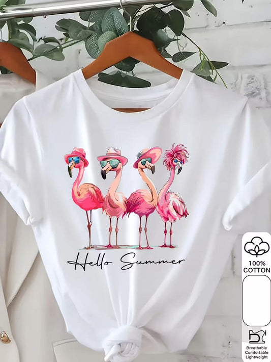 2415 FLAMINGÓ S/M pamut póló