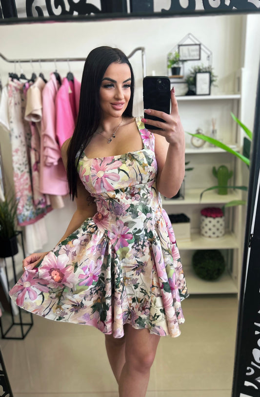231155 CARINA virágos miniruha