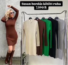 Kép betöltése a galériamegjelenítőbe: V0006 SUSAN bordás kötött ruha

