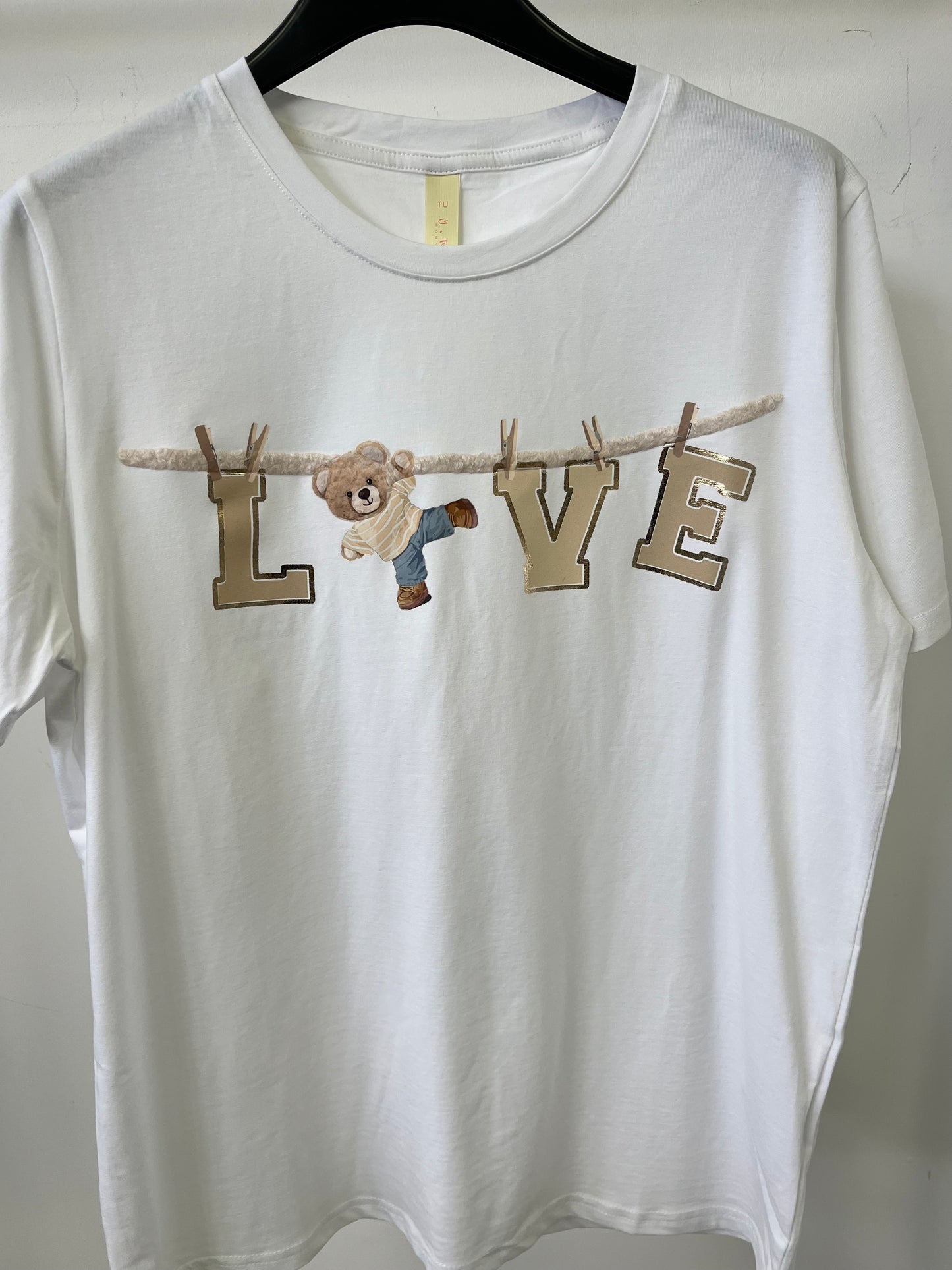 2225 LOVE maci pamut póló