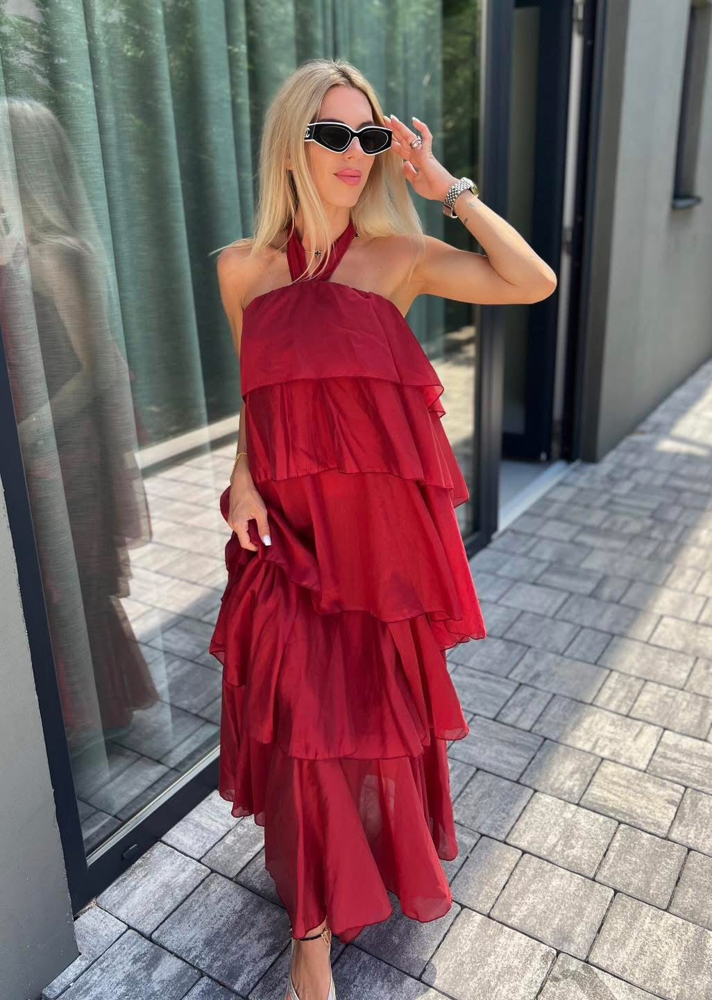 4397 BLONDIE fodros műselyem ruha