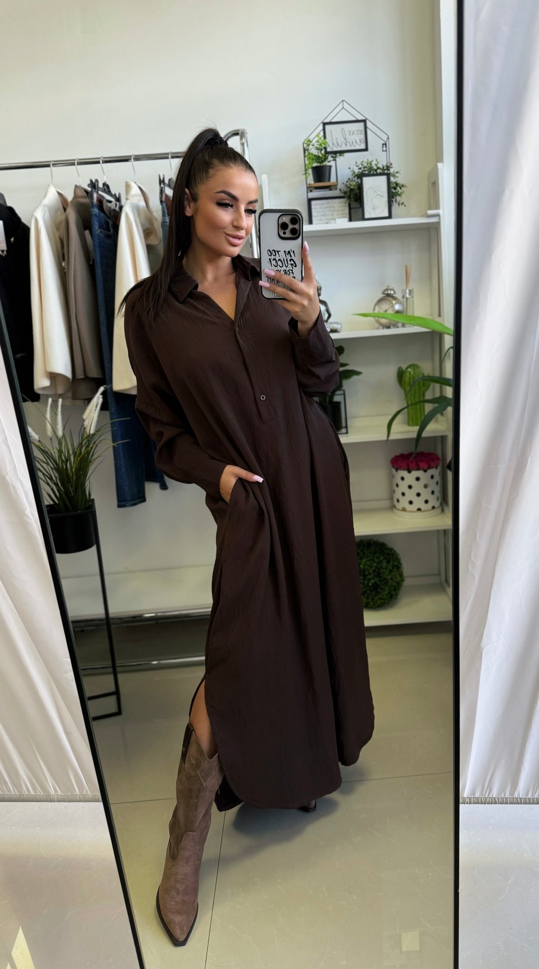 7358 MARY oversize  zsebes ingruha