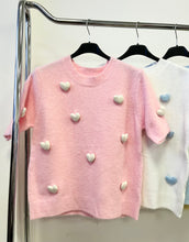 Kép betöltése a galériamegjelenítőbe: 1147 LUCIA szíves tavaszi kötött felső
