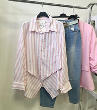 Kép betöltése a galériamegjelenítőbe: 4865 DOTTI csíkos vászon ing
