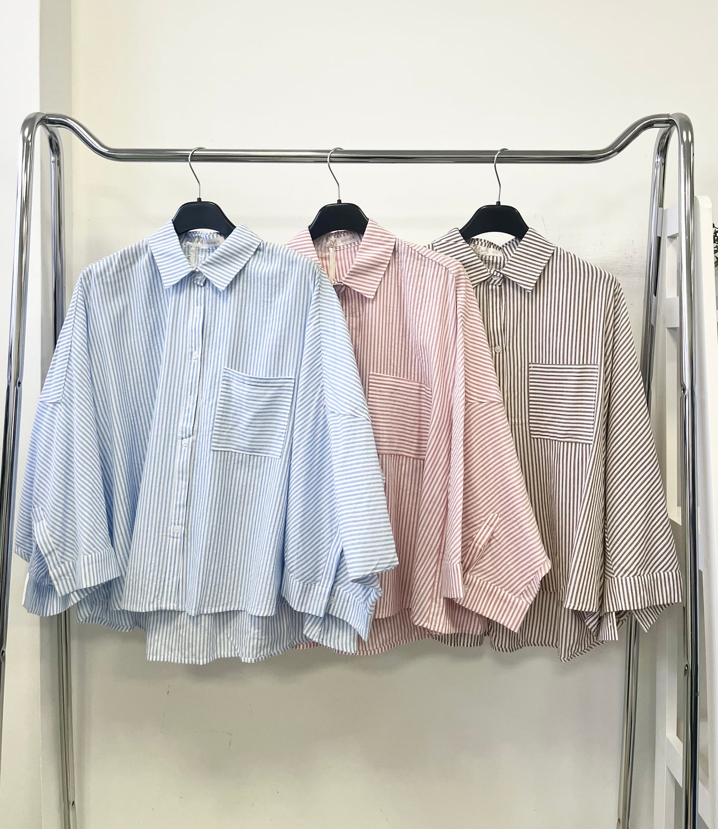 58007 POLETT csíkos oversized vászoning