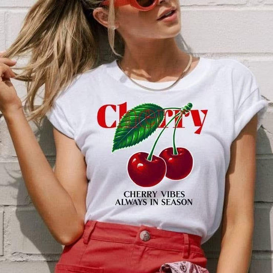 2415 CHERRY VIBES pamut póló