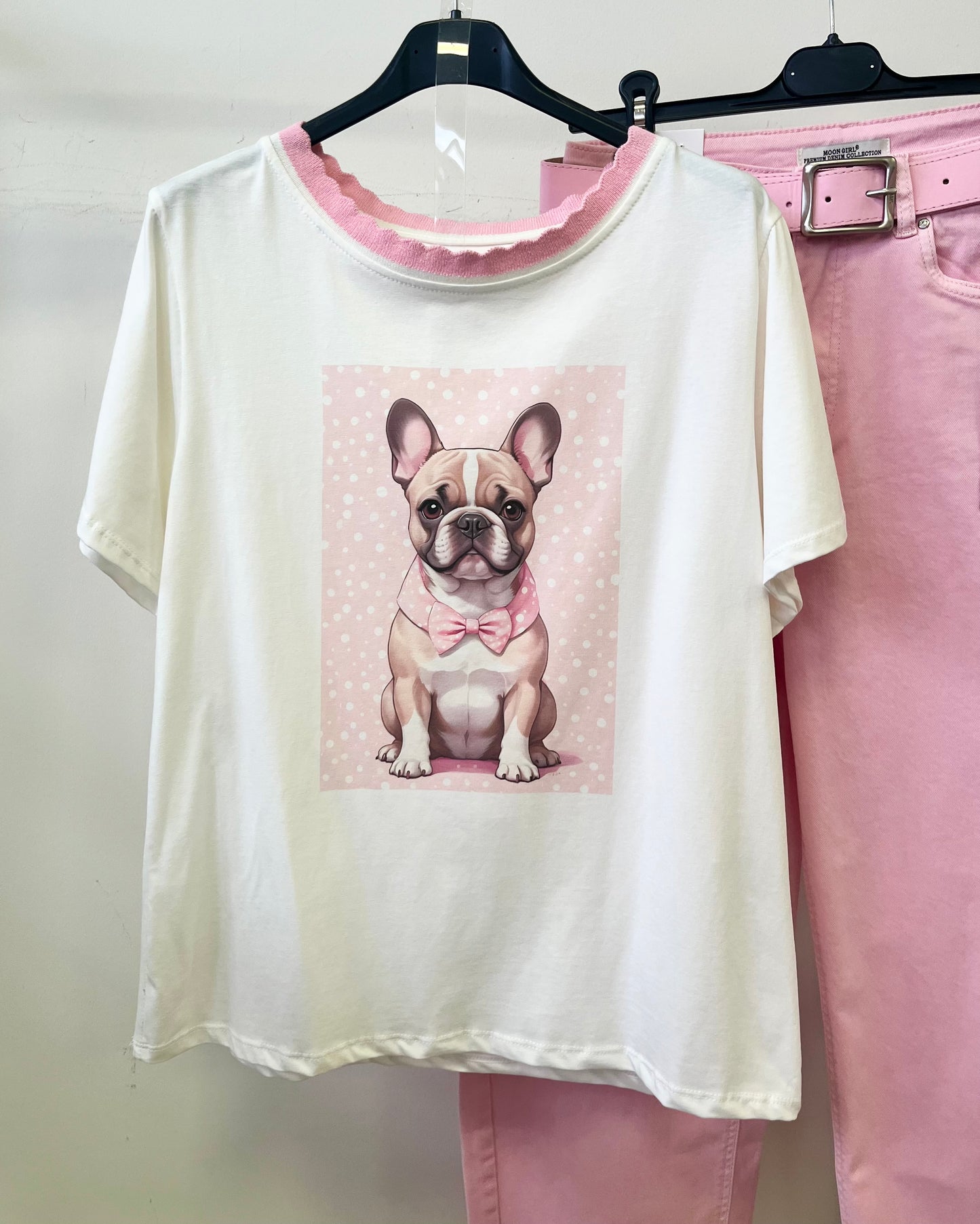 8115 PINKY bulldog póló