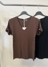 Kép betöltése a galériamegjelenítőbe: 0131 KATHY V nyakú vékony kötött felső
