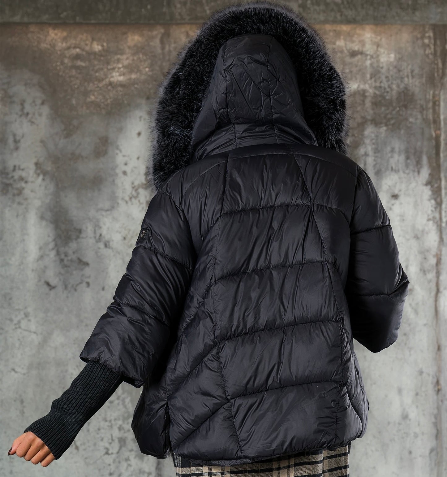 6038 DONNA oversize passzés ujjú kabát