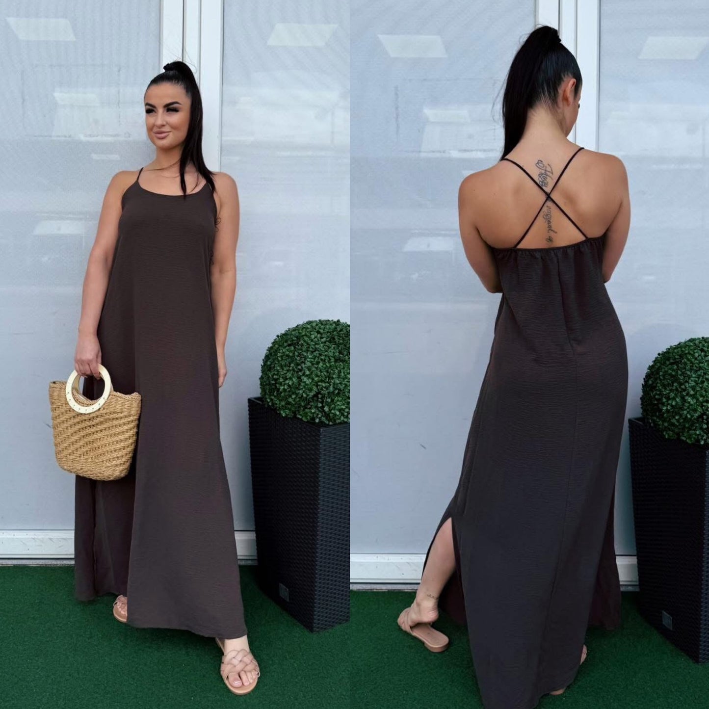 12757 SUMMER pántos nyári ruha