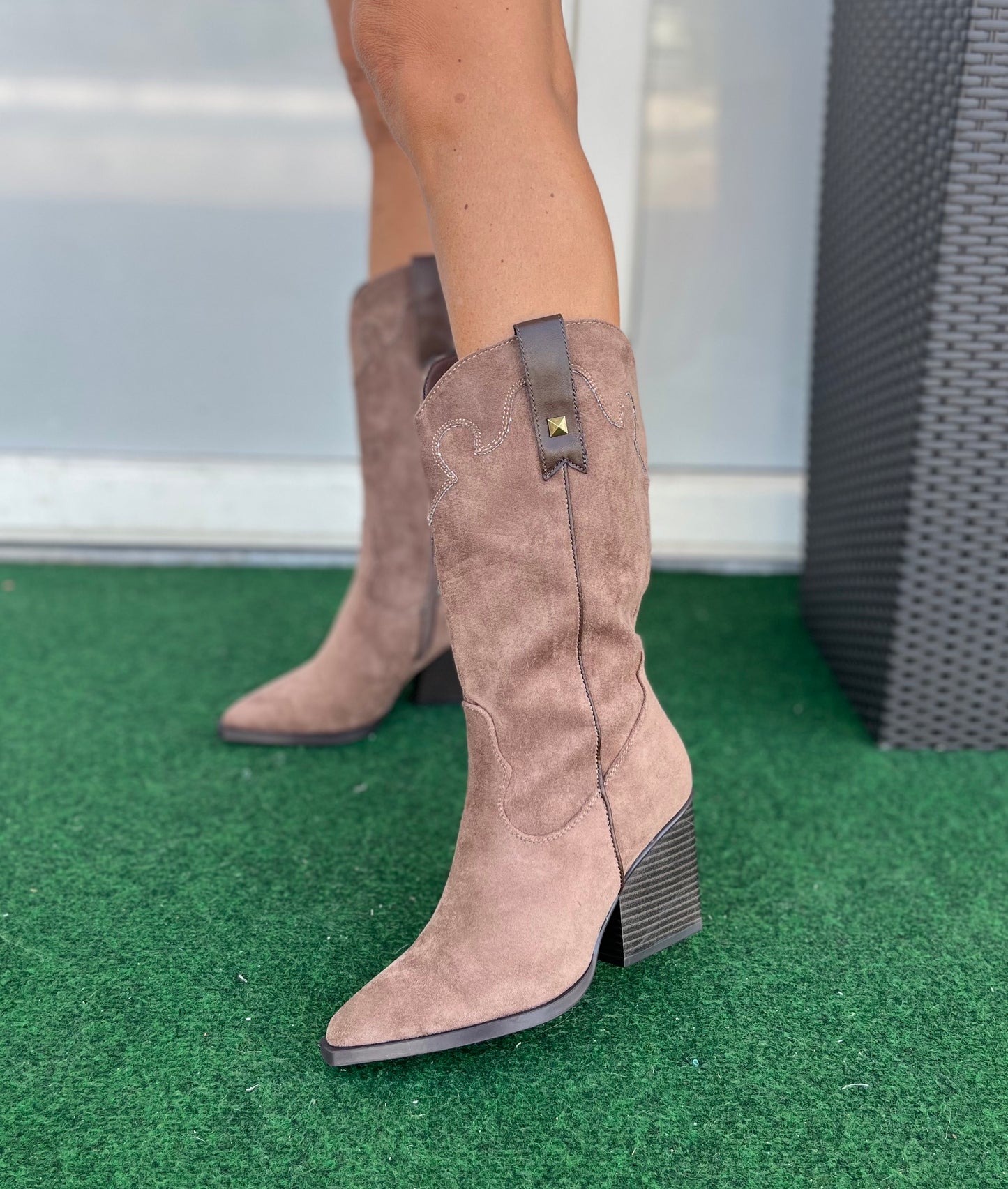 156 TAUPE western csizma