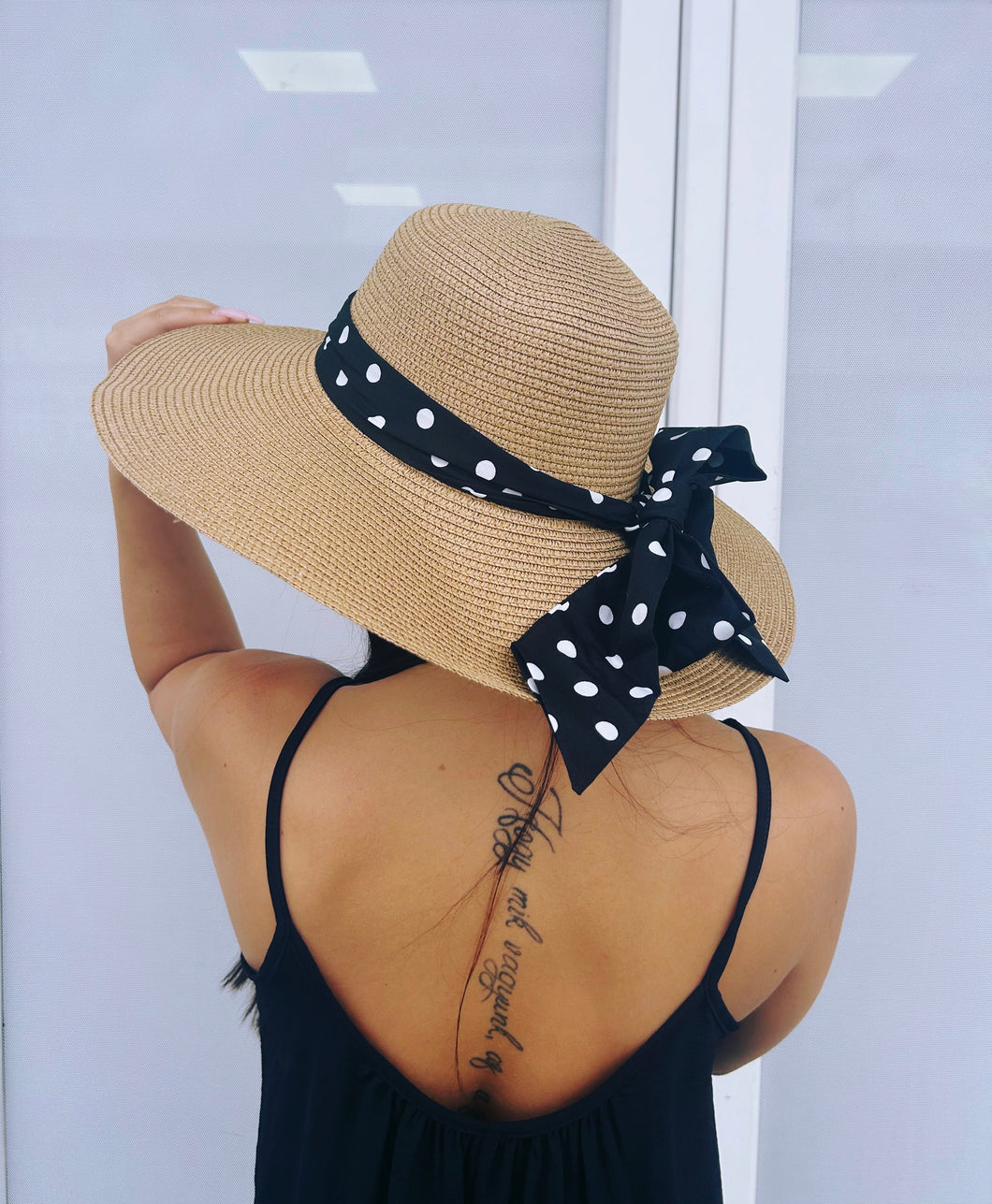 4886 PÖTTYÖS szalagos kalap