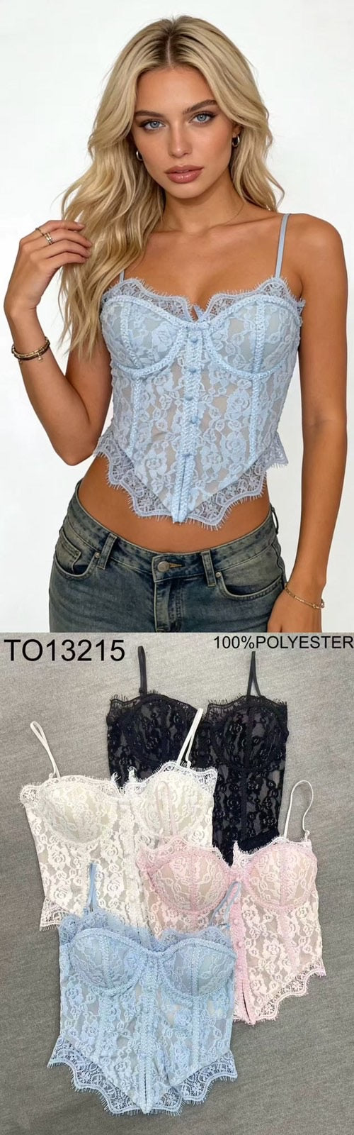 13215 JENNA csipke top