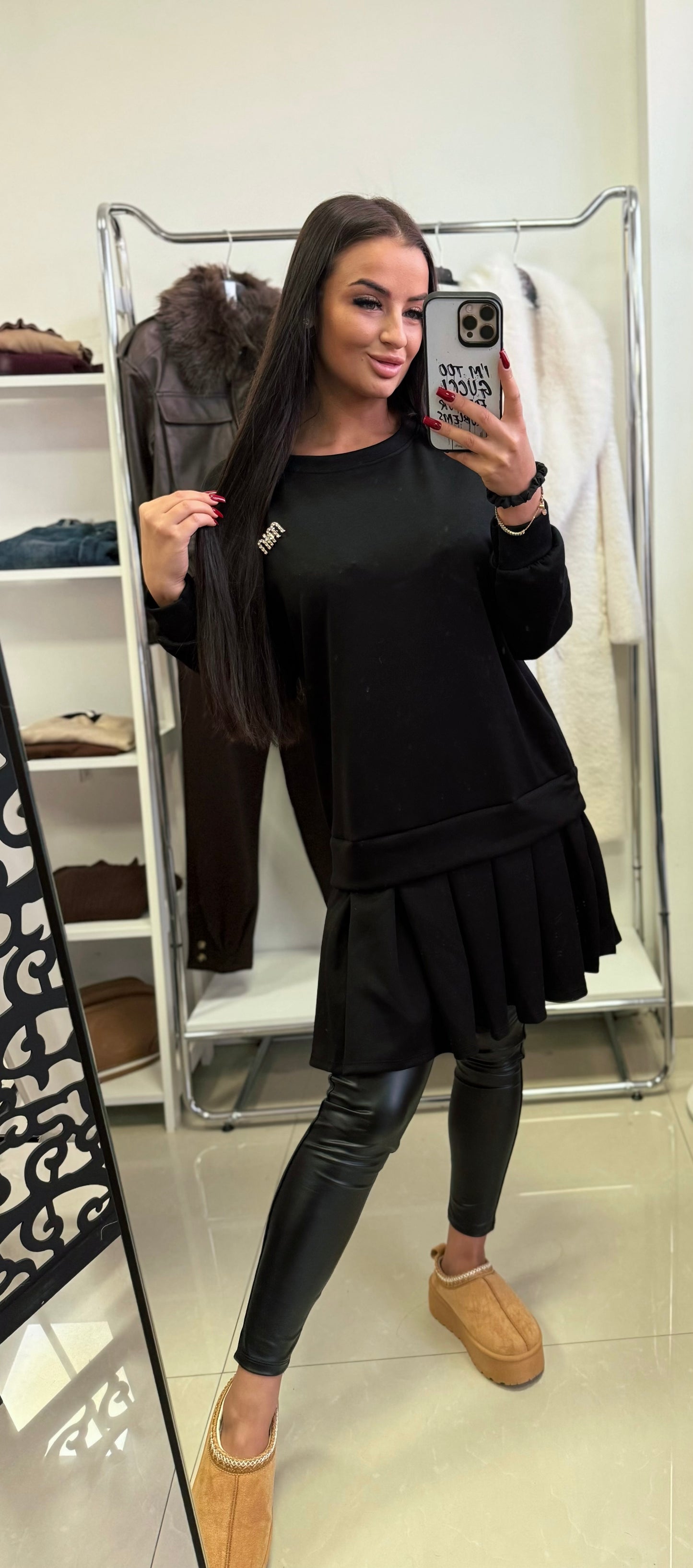 6669 MIRY rakott szoknyás ruha/tunika