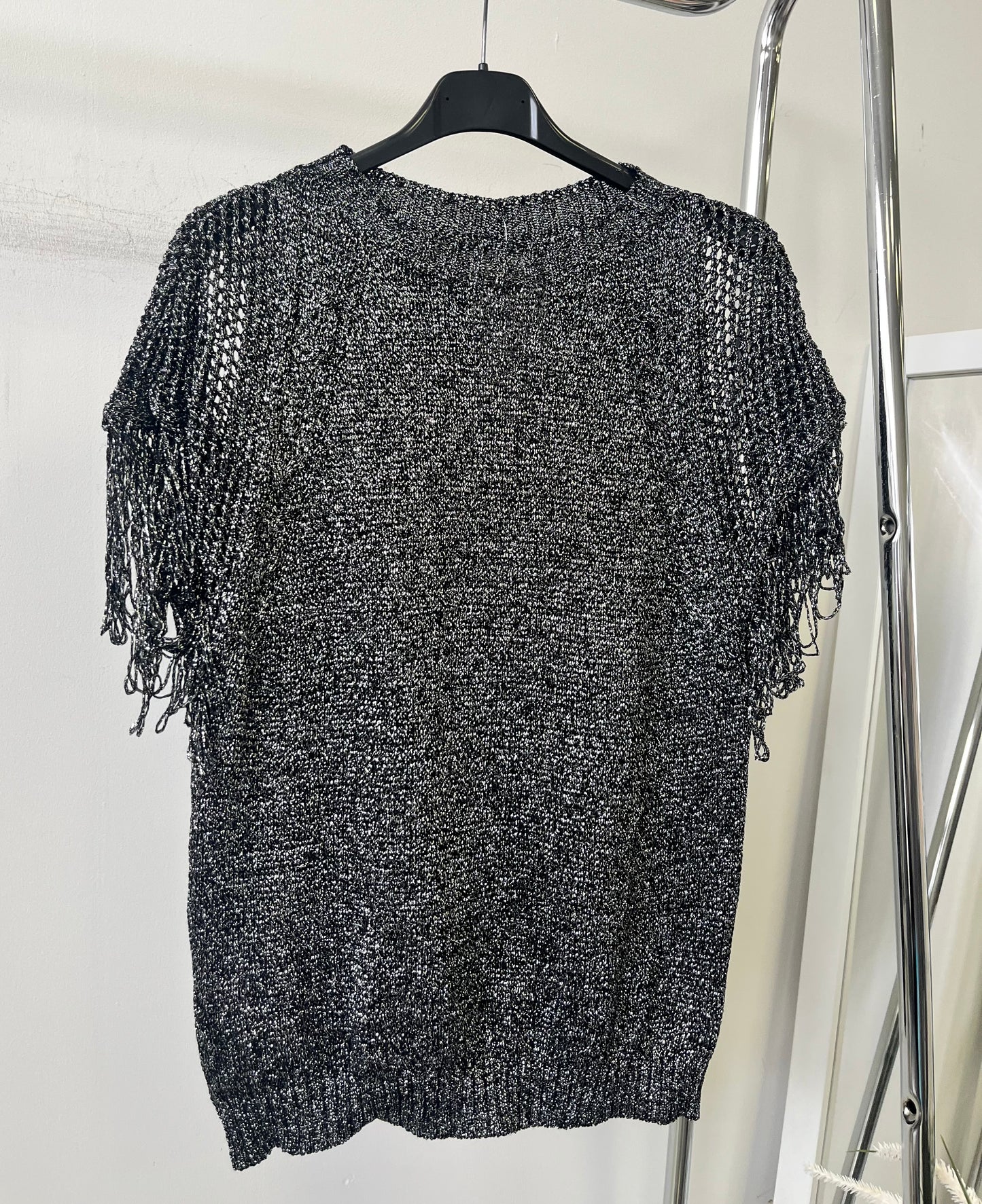 4162 LUREX rojtos ujjú felső
