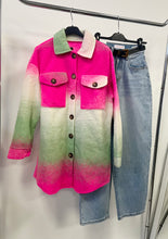 Kép betöltése a galériamegjelenítőbe: 71822 SZÍNES gyapjú ingkabát
