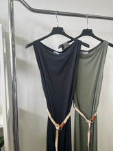 Kép betöltése a galériamegjelenítőbe: 17535 DIA gyékény öves pántos pamut ruha
