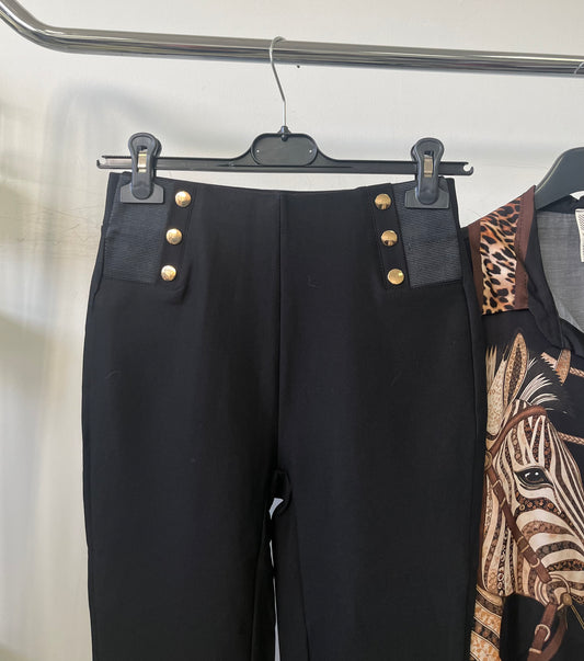 1380 LIMA gumi betétes gombos pamut leggings