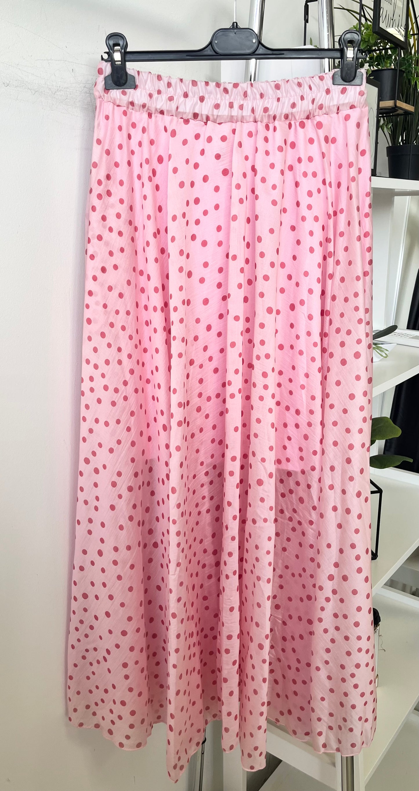 38177 SUZY pöttyös maxi szoknya