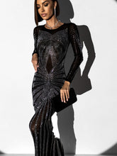 Kép betöltése a galériamegjelenítőbe: 2853 SERENA strasszköves alkalmi ruha
