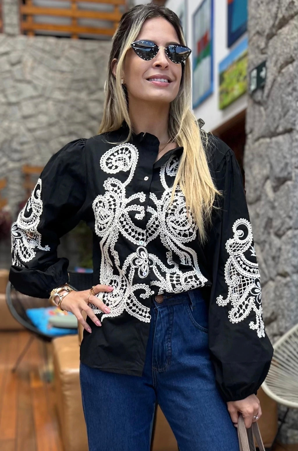 282 HAILEY hímzett ing