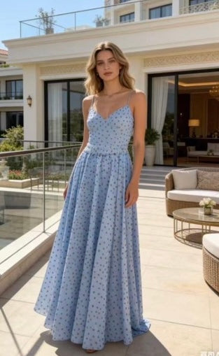 38177 SUZY pöttyös maxi szoknya