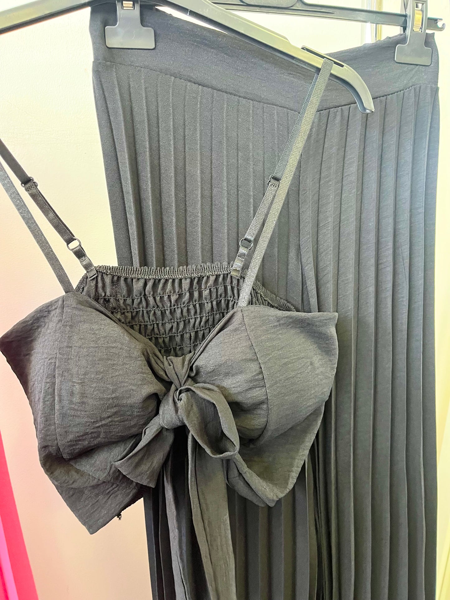 10159 ALIANA top + pliszírozott nadrág szett