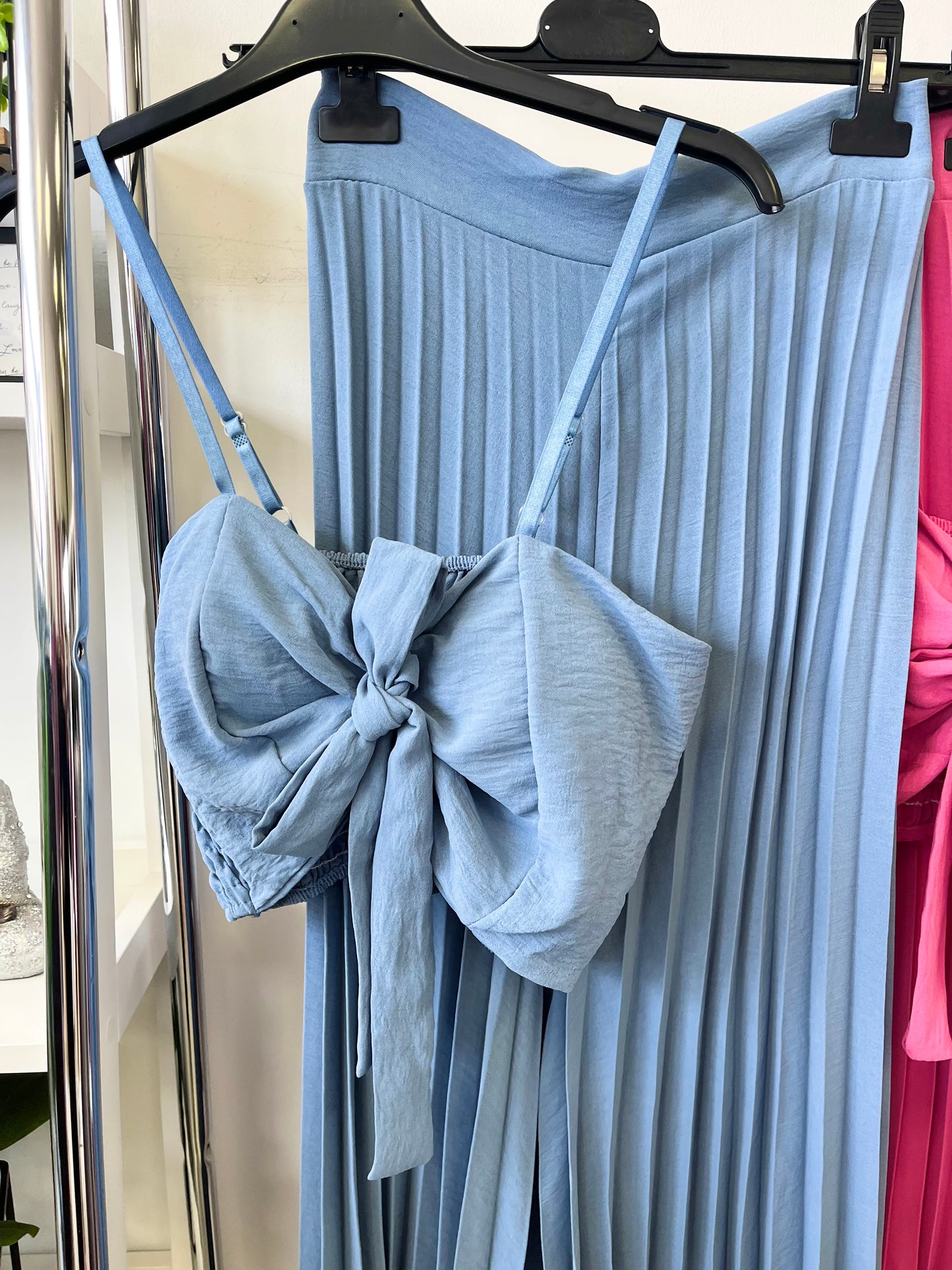 10159 ALIANA top + pliszírozott nadrág szett