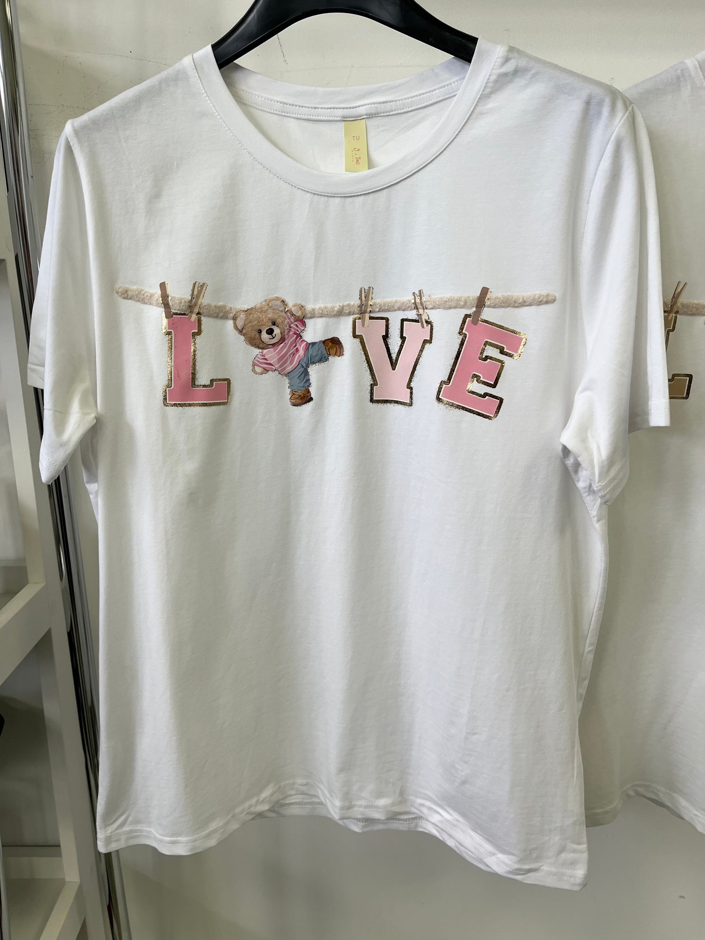 2225 LOVE maci pamut póló