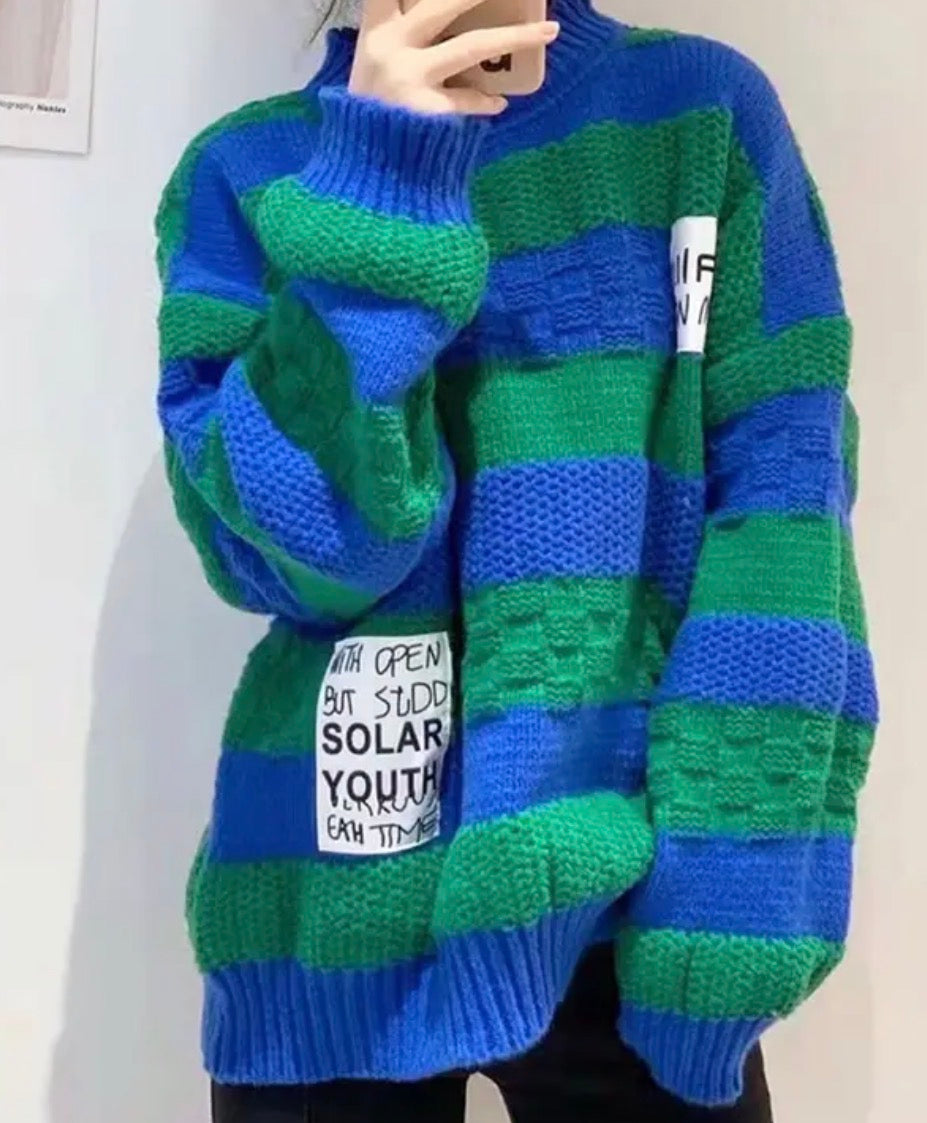 5056 MARS oversized vastag pulóver