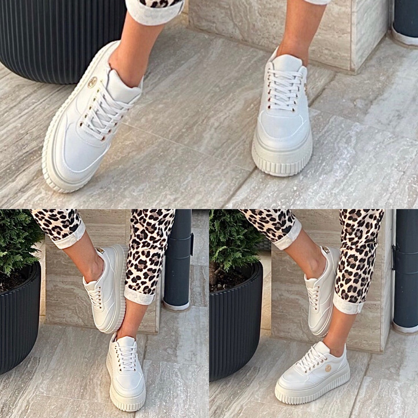 LX10 VIA beige sneakers