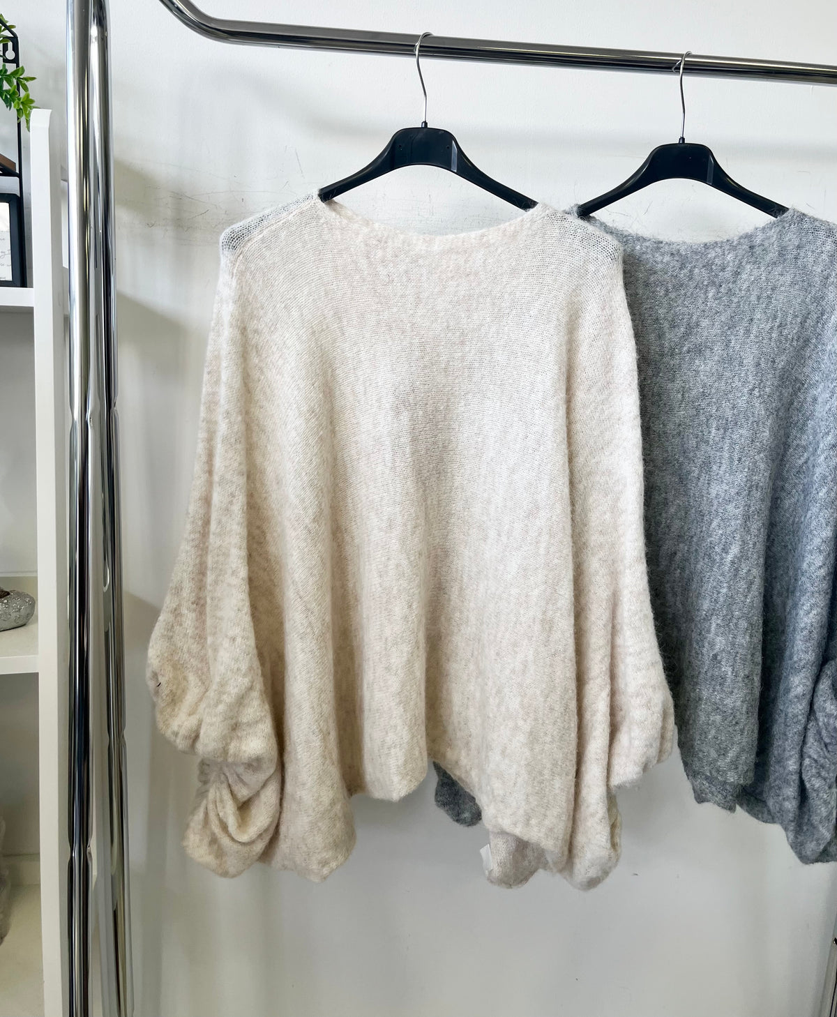 132 ODETT oversized kötött hagyma pulóver
