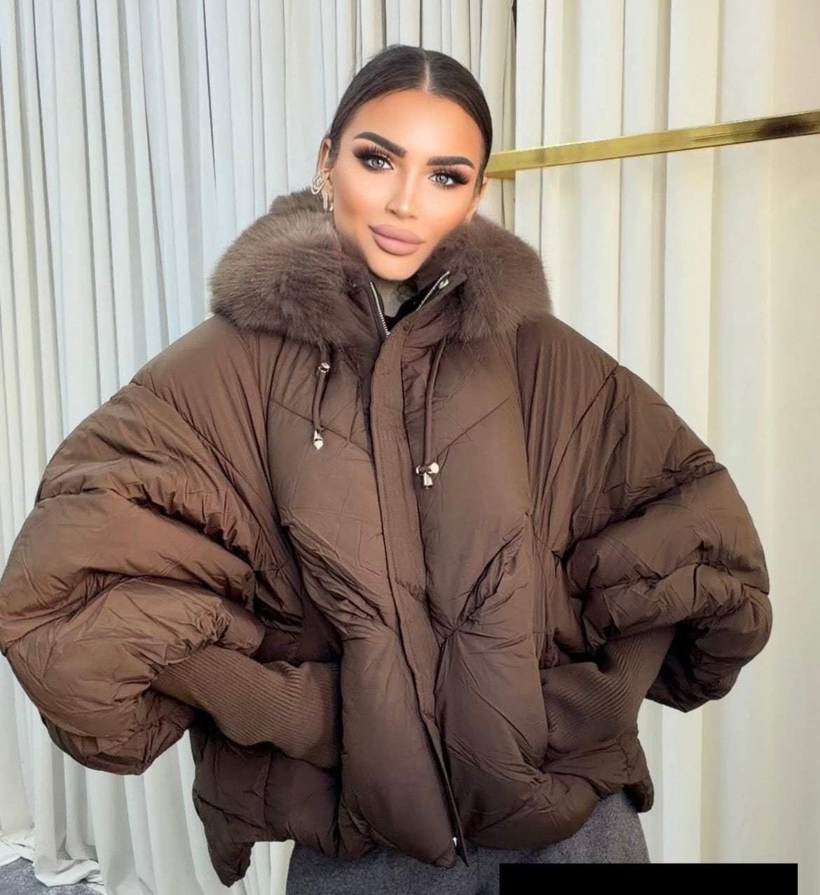 8995 HENRIETT oversized passzés ujjú kabát